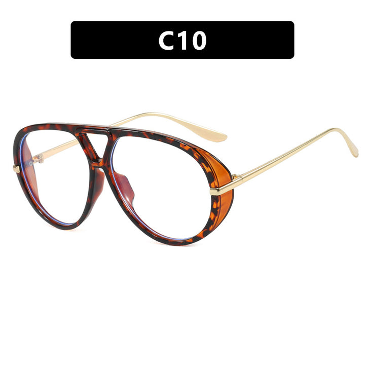 Women's Oversized Sunglasses with Elegant Plastic Frame and Mirrored Lenses Skanto
