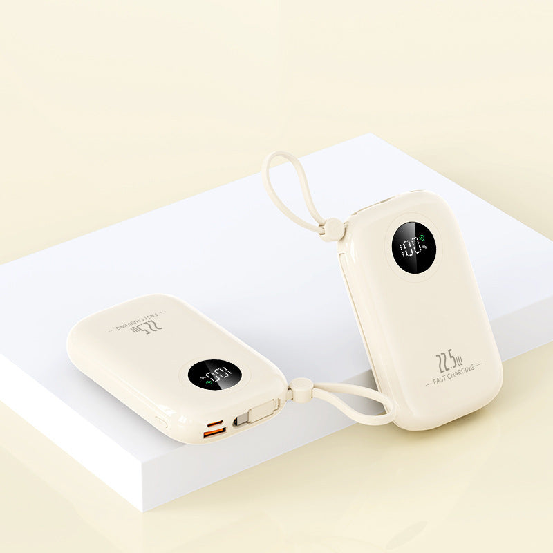 Ultra-kompakt powerbank med digital ladestatus og hurtigladingsfunksjon Skanto