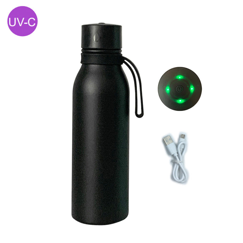 Damer UV-desinfeksjons vannflaske med LED-display og USB-tilkobling Skanto