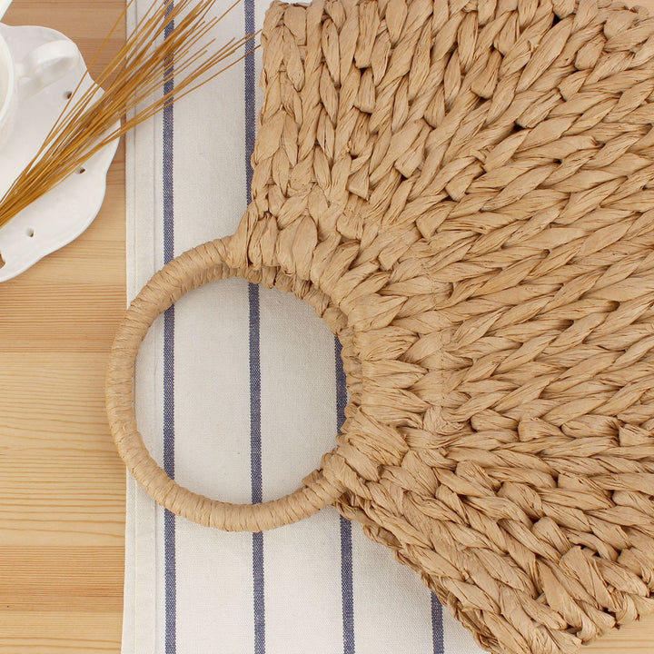 Hand-knotted basket bag with unique design Skanto