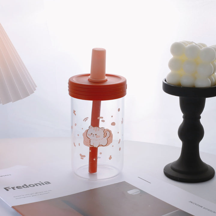 Dame kreativ drikkebeholder med praktisk silikonoverflate og leken dyredesign Skanto