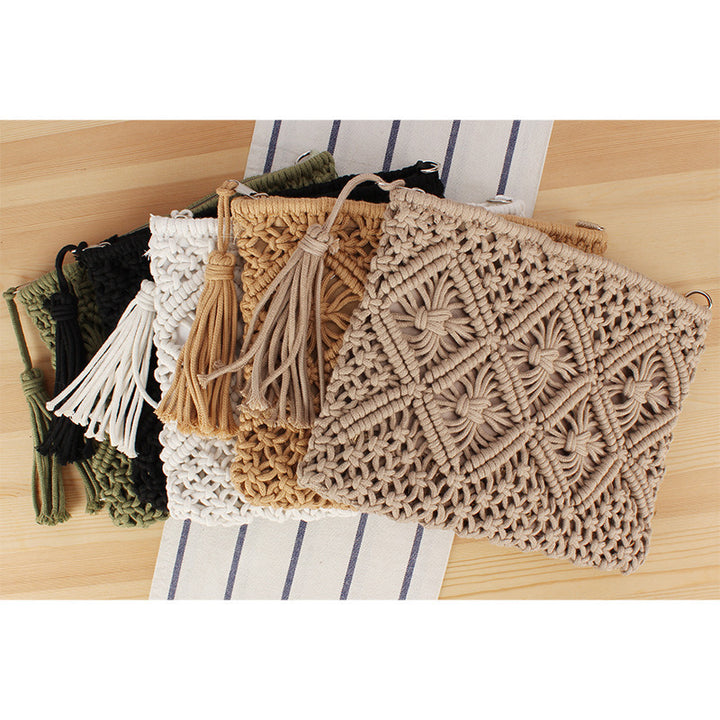 Macrame Clutch with Filigree Design Skanto