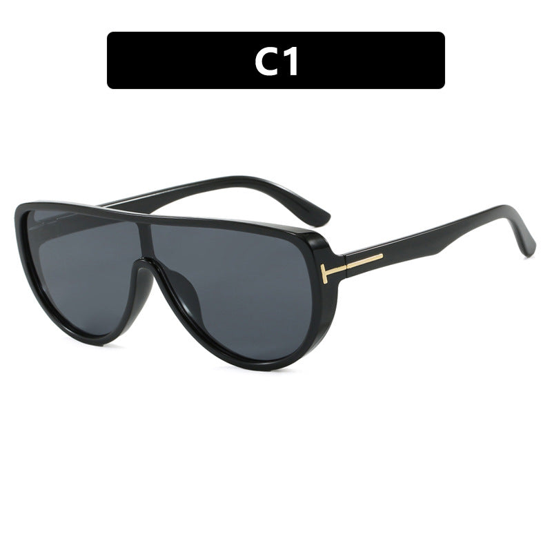 Dame elegant oversized solbrille med markant design og UV-beskyttelse Skanto