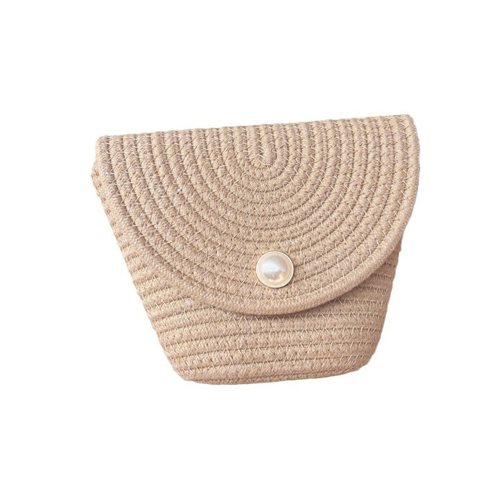 Dame Stilfull Clutch laget av flettet materiale Skanto