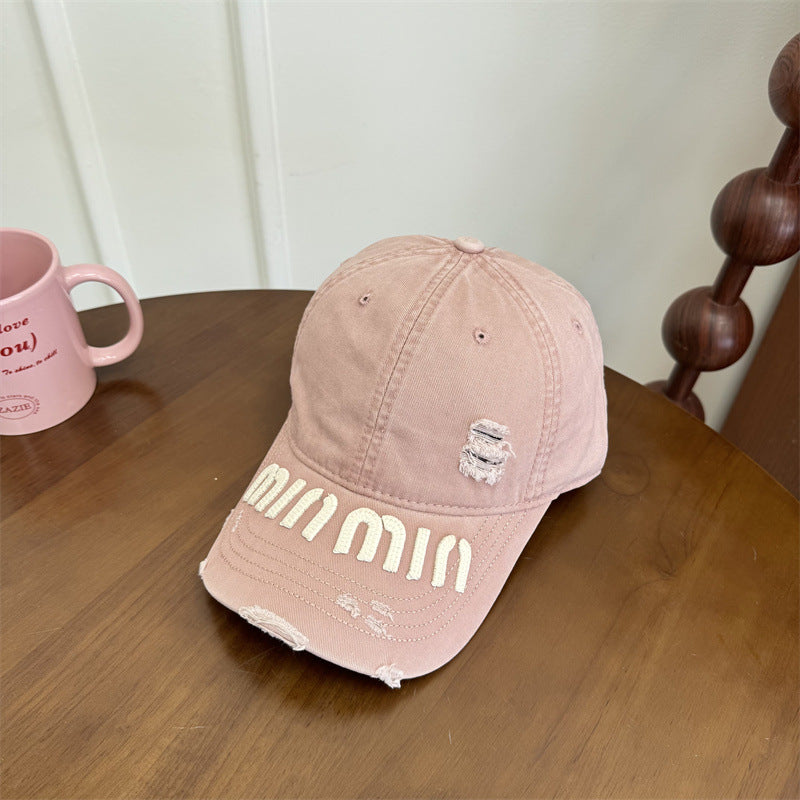Kvinne's Slitt Grafisk Baseball Caps Skanto