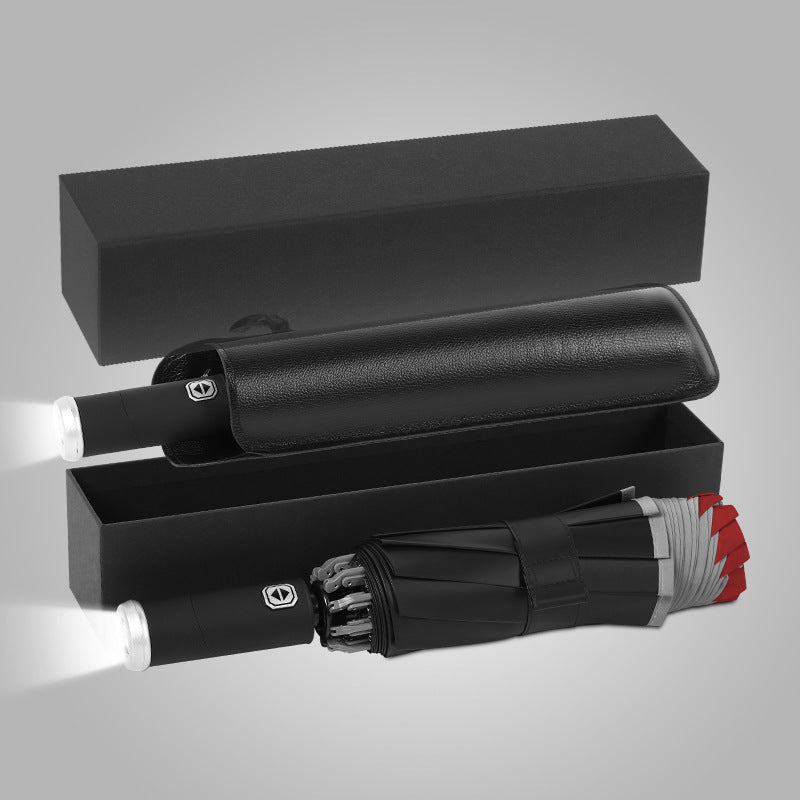 Dame elegant paraply med LED-lys Skanto