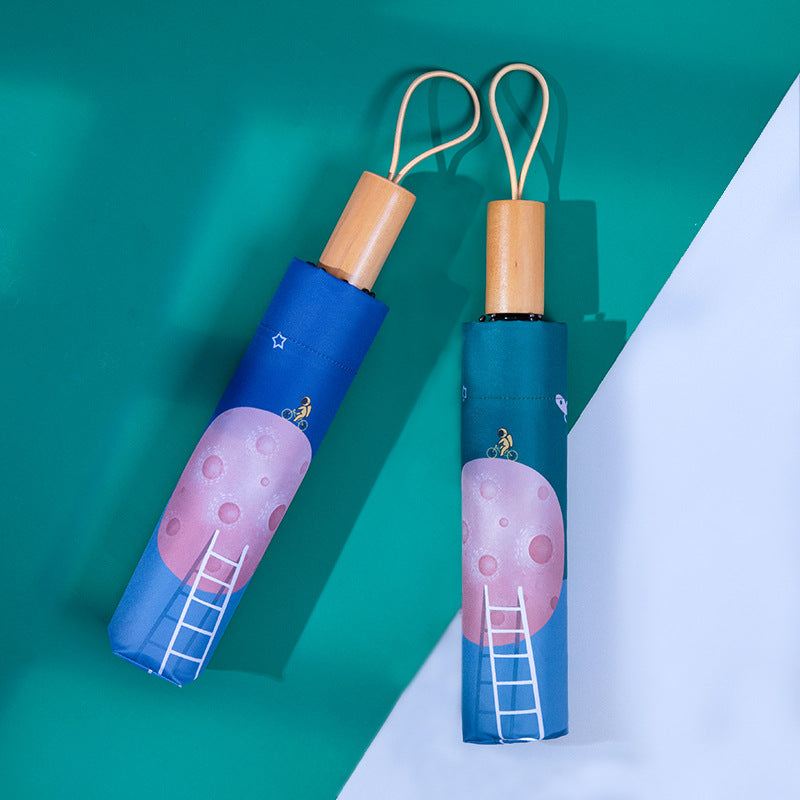 Unisex automatisk reiseparaply med kreativt design Skanto