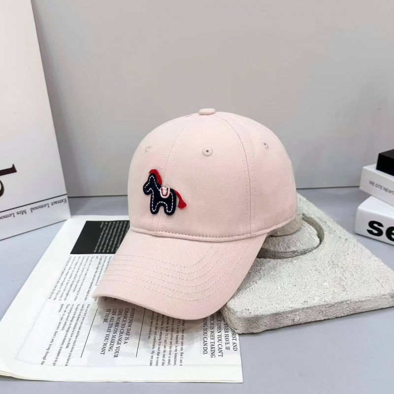 Kvinne Playful Brodert Pony Baseball Caps Skanto