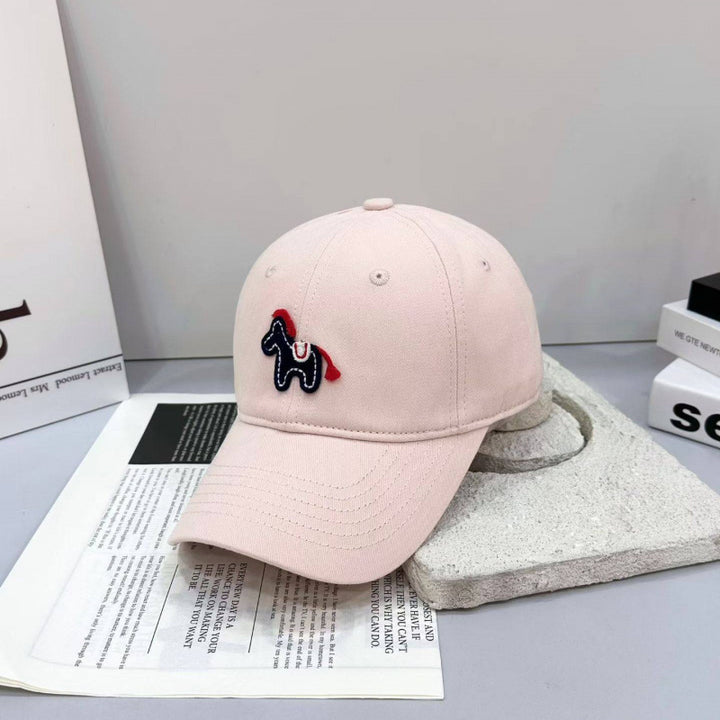 Kvinne Playful Brodert Pony Baseball Caps Skanto