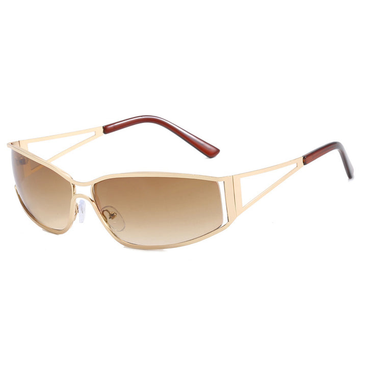 Damer sporty solbrille i futuristisk stil Skanto
