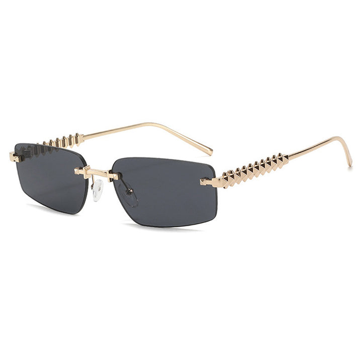Women's square sunglasses with filigree frame and luxurious details Skanto