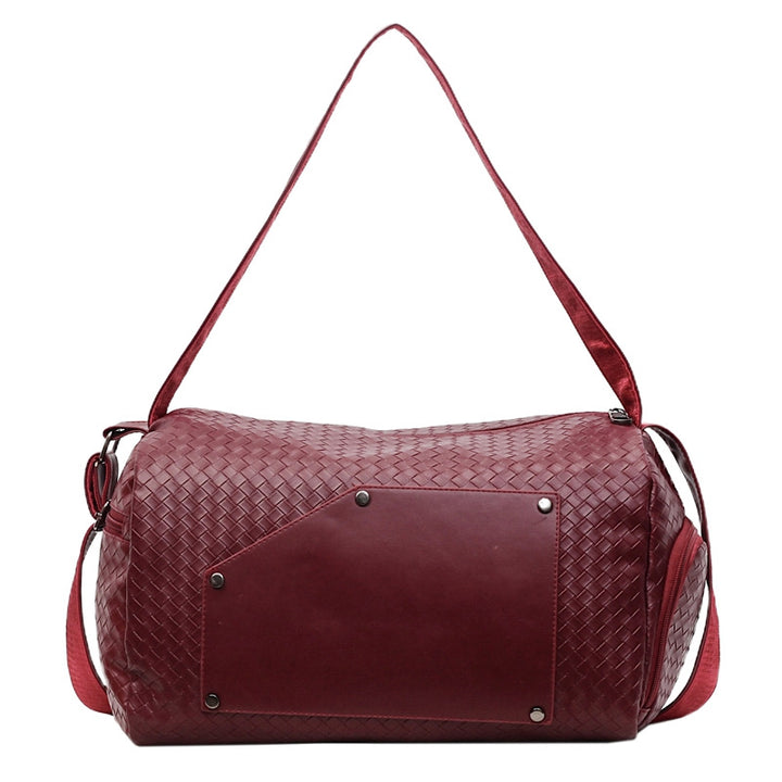Elegant sports duffel bag with woven design and removable shoulder strap Skanto