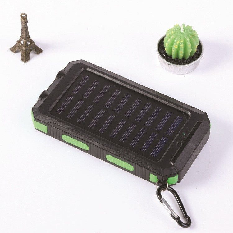 Solar-Powerbank med slitesterk hus og LED-ladelys Skanto