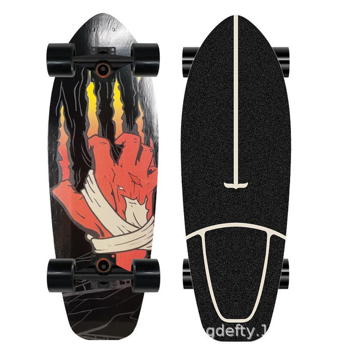 Kunstnerisk Løve Design Skateboard Skanto