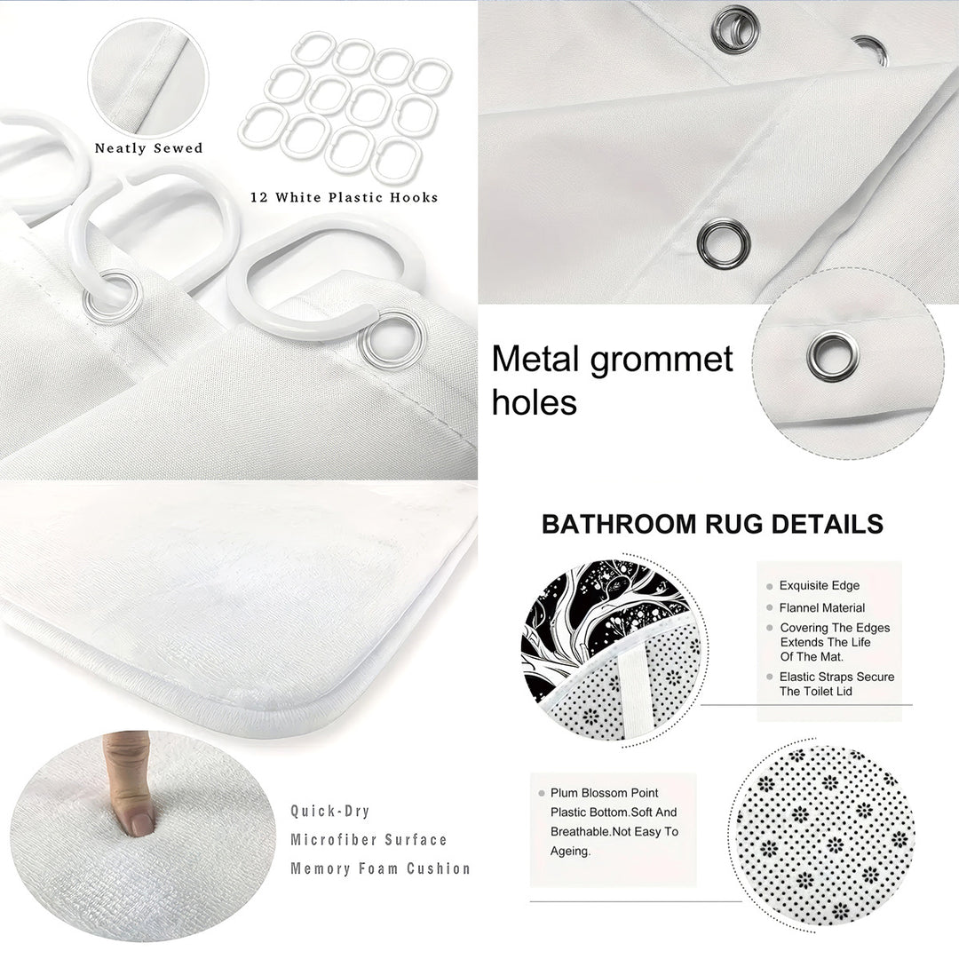 Kunstnerisk Tre Design Badeværelse Set Skanto
