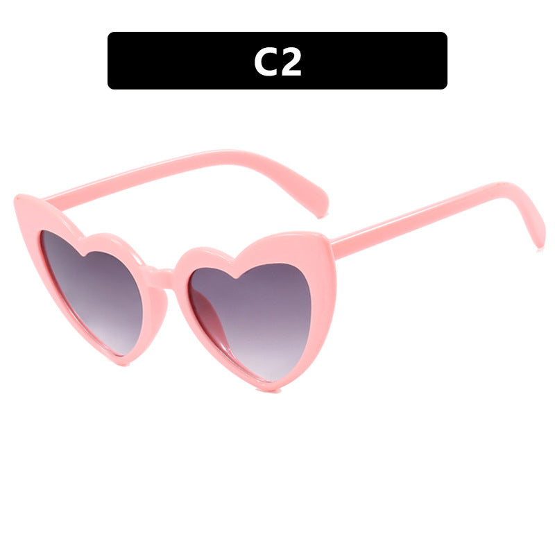 Women's heart-shaped sunglasses with polarized lenses and high-quality plastic frame Skanto