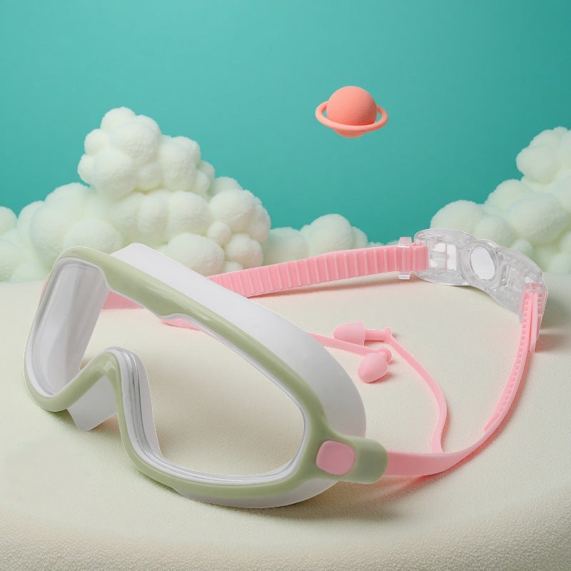 Vanntett svømmebrille med justerbar nesestykket Skanto