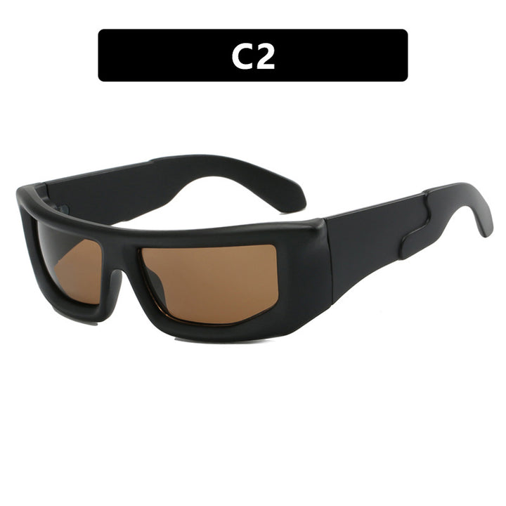 Dame sporty solbriller med bred ramme og polariserte glass Skanto