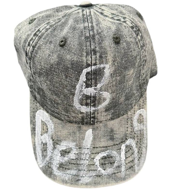 Kvinne Slitt Denim Justerbar Baseball Caps Skanto