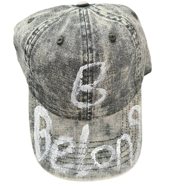 Kvinne Slitt Denim Justerbar Baseball Caps Skanto