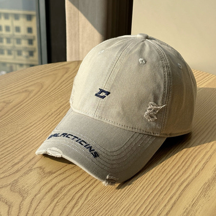 Herre Slitt Denim Baseball Caps Skanto