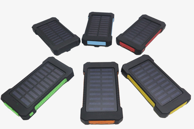 Solcelledrevet powerbank med robust hus og smart ladingsfunksjon Skanto