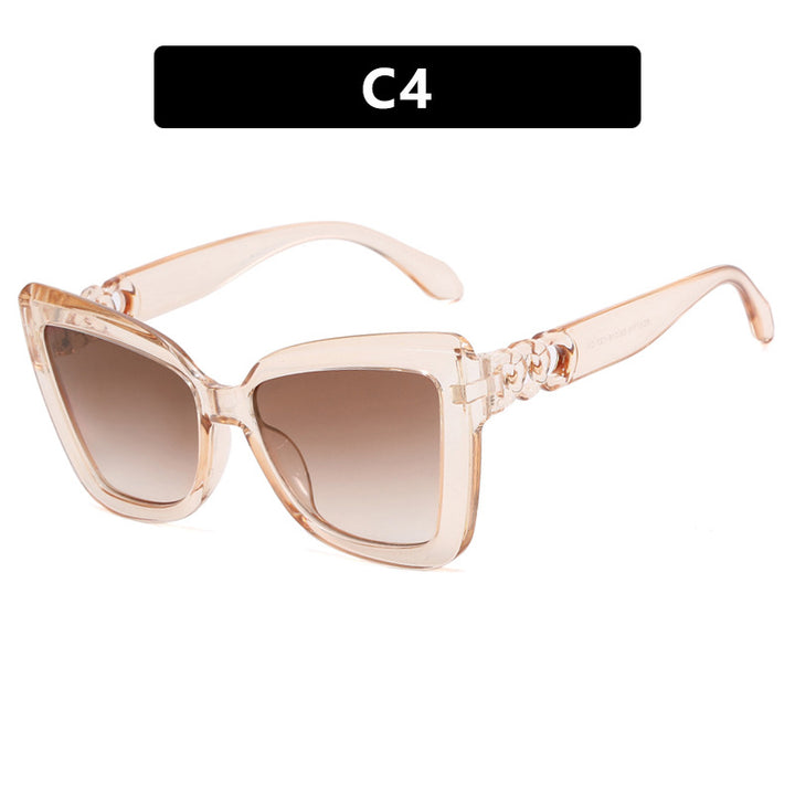 Women's trendy cat-eye sunglasses with refined pattern Skanto