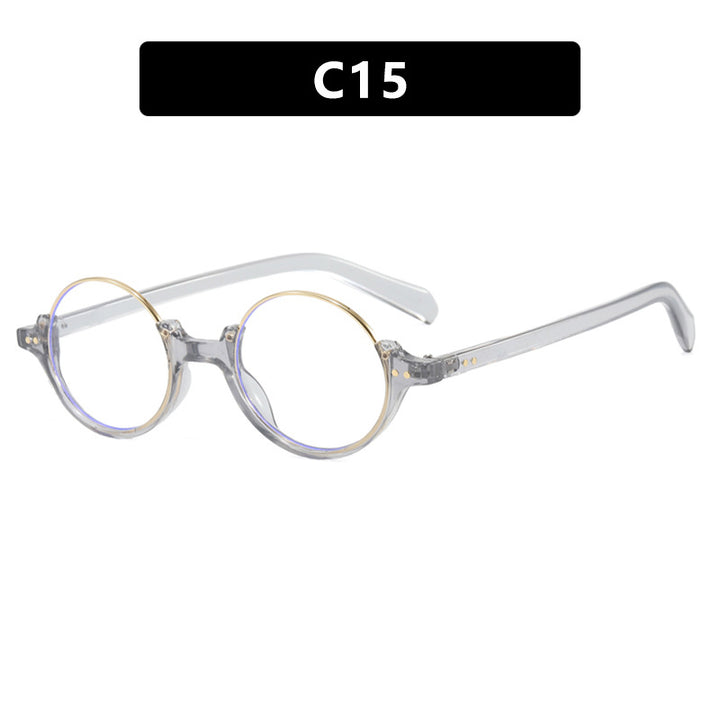 Women's round sunglasses with elegant plastic-coated frame Skanto
