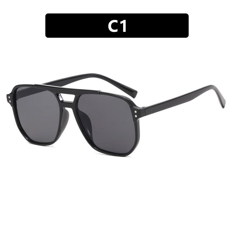 Women's oversized sunglasses with geometric design and UV protection Skanto