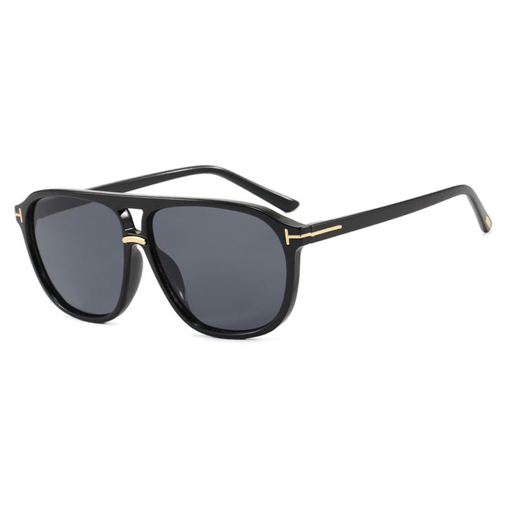 Women's square sunglasses with luxurious tortoise pattern and polarized lenses Skanto