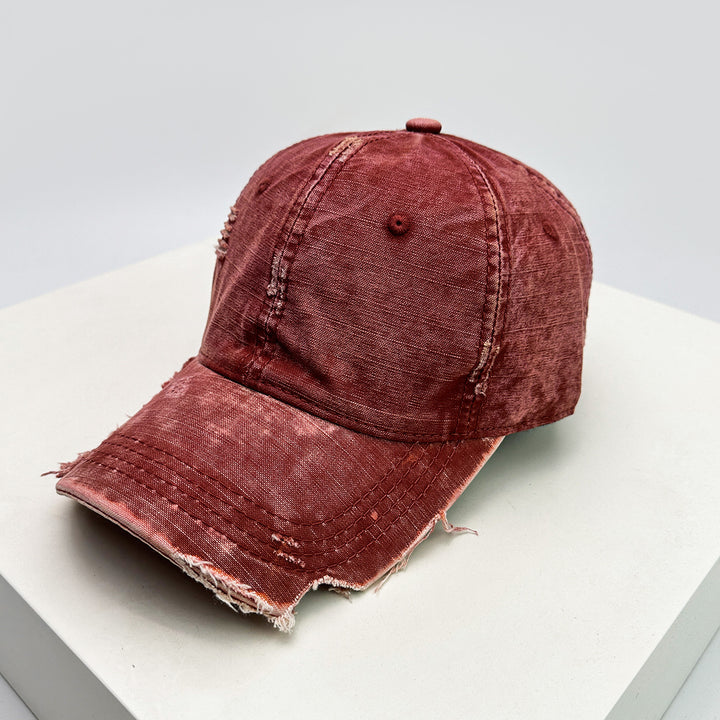 Men's distressed denim baseball cap Skanto