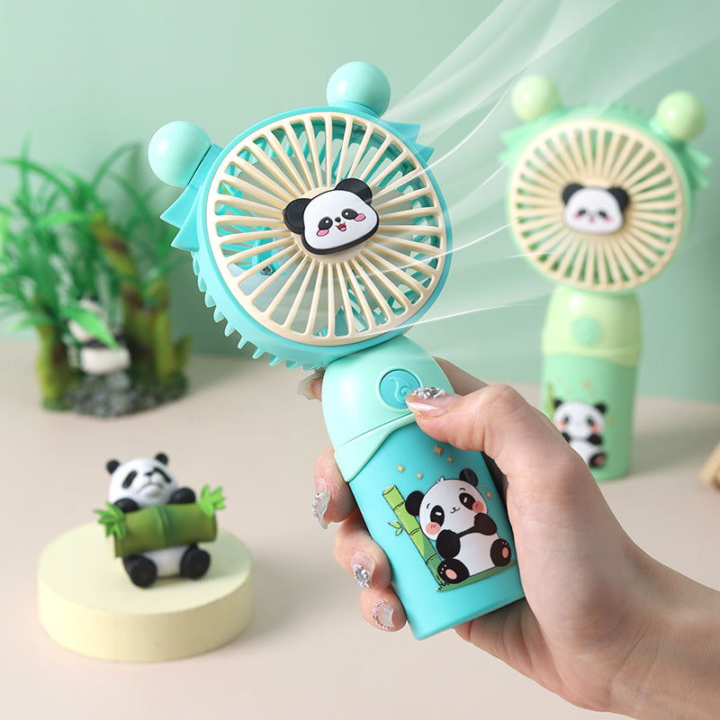 Dame Bærbar Mini Vifte med søtt Panda-motiv Skanto