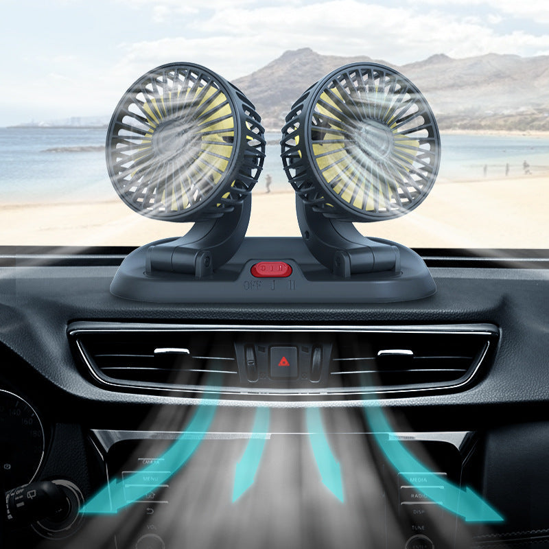 Dual Cooling Car Ventilation Fan Skanto