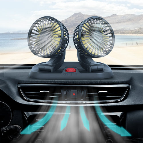 Dual Cooling Car Ventilation Fan Skanto