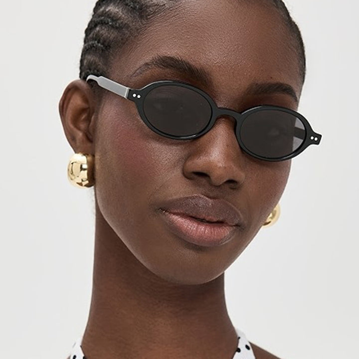 Women's modern oval sunglasses with unusual frame Skanto