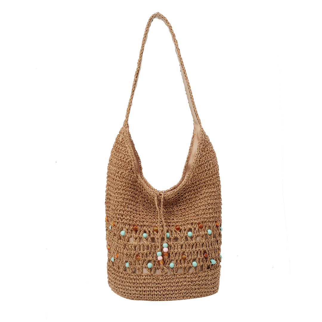 Håndlaget makramé tote bag Skanto