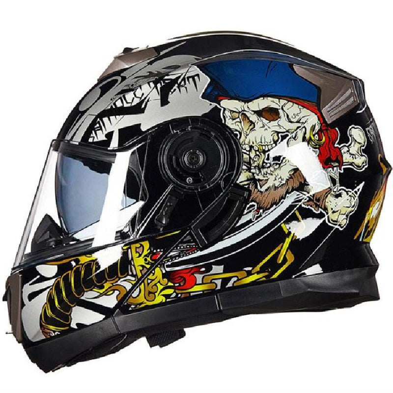 Aerodynamisk Full-Face Motorsykkelhjelm Skanto