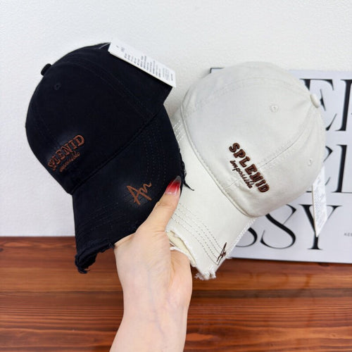 Kvinne Slitt Grafisk Baseball Caps Skanto