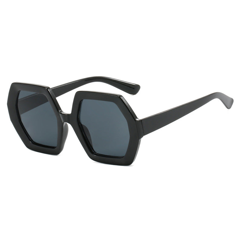 Damer innovativ hexagonal solbrille Skanto
