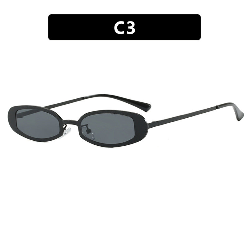 Women's fashionable glasses with elegant metal frame and fine accents Skanto