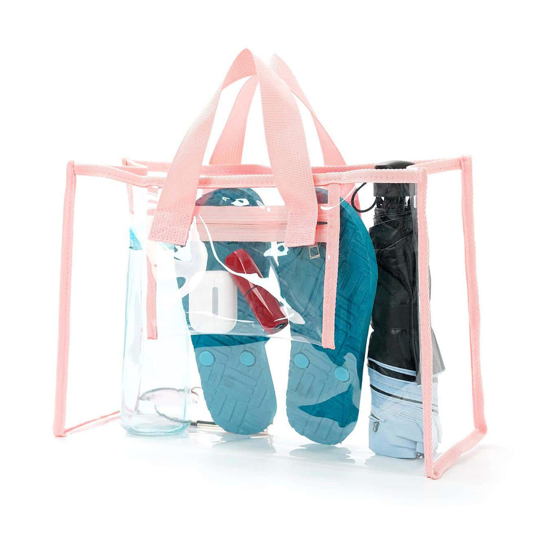 Transparent Strandveske med Flere Innervogner Skanto