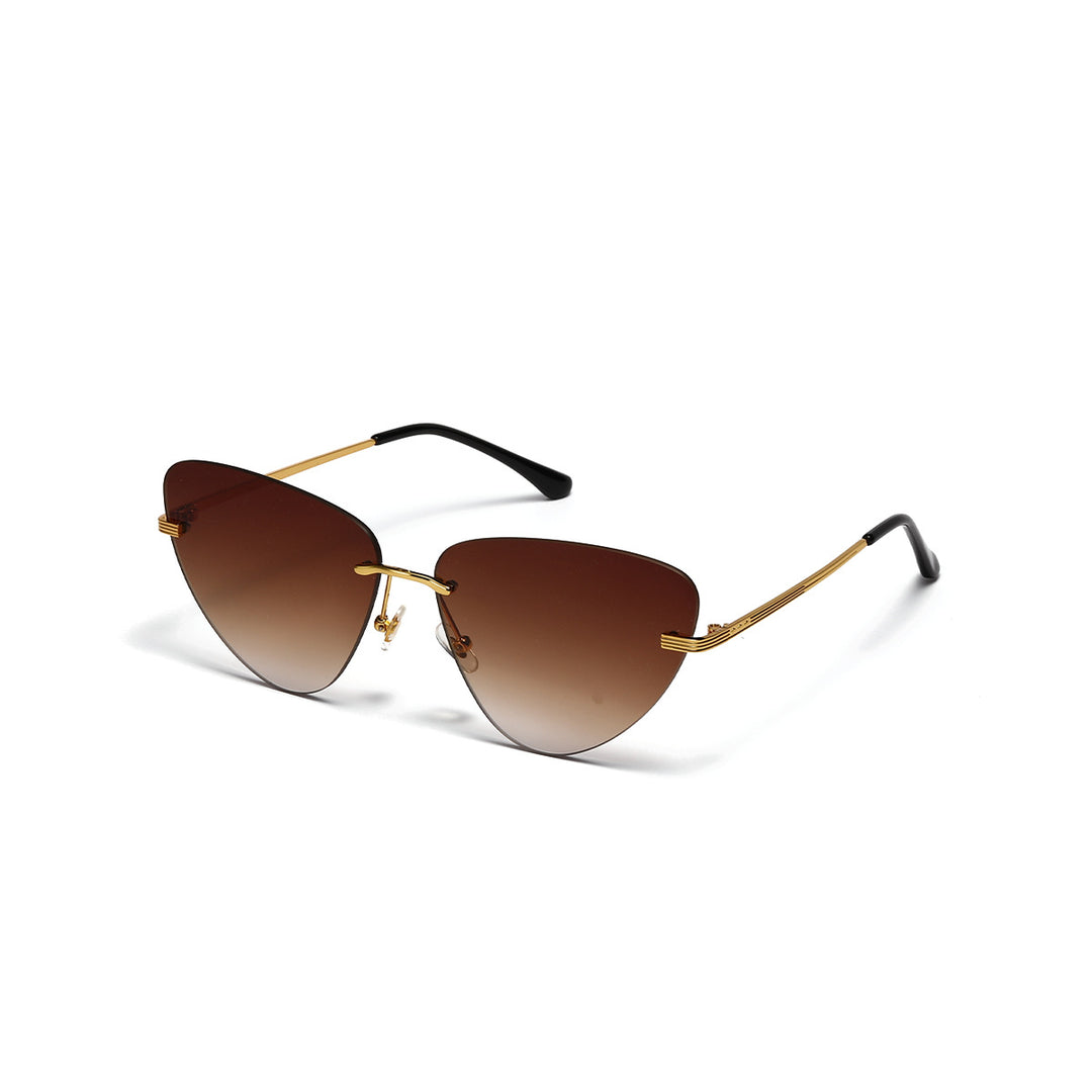 Dame moteriktig solbrille i trendy cat-eye design Skanto