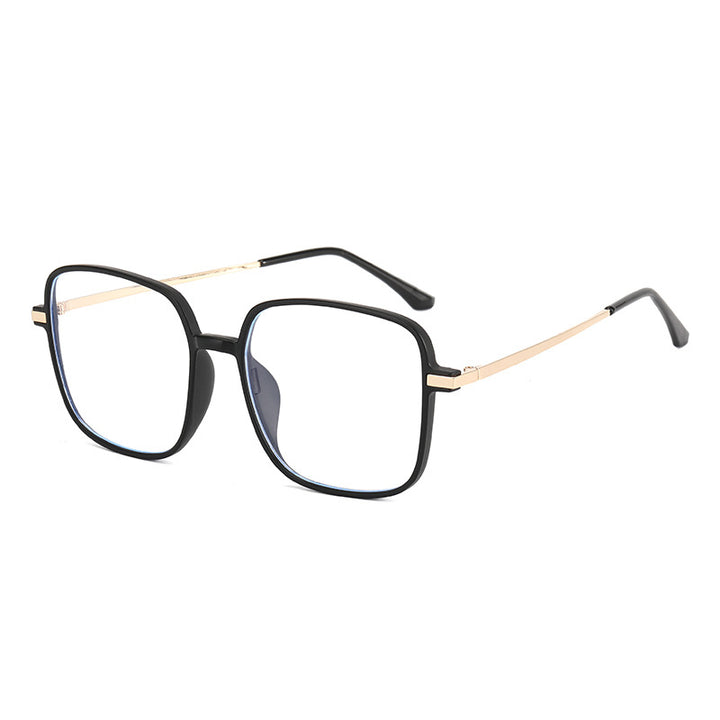 Dame kvadratisk designbrille med filigran metallramme Skanto