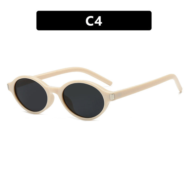 Women's elegant round sunglasses with modern frame Skanto