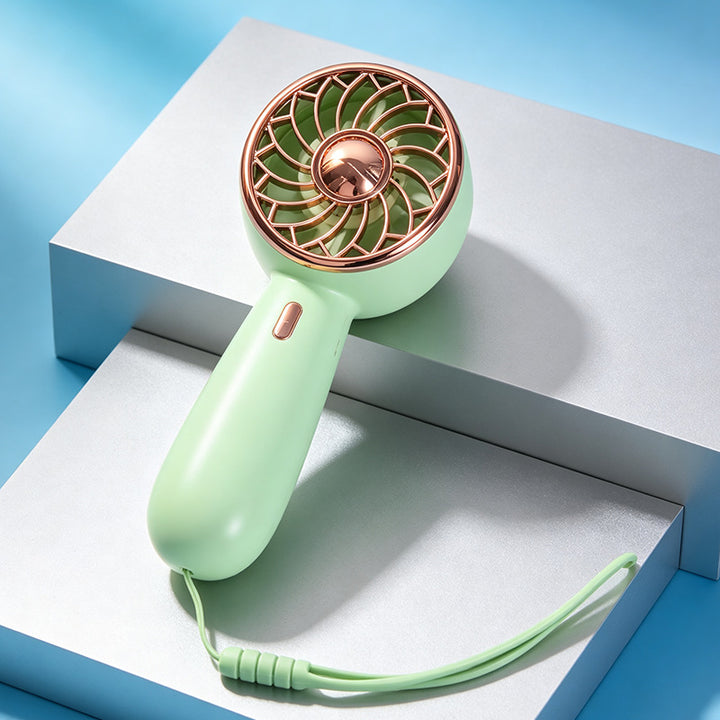 Dame Bærbar Mini-Håndvifte med fleksibel tilta vinkling og ergonomisk design Skanto