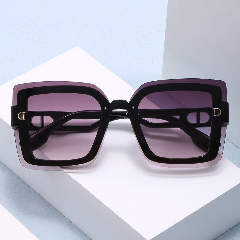 Dame moteriktig oversized solbrille i geometrisk design Skanto