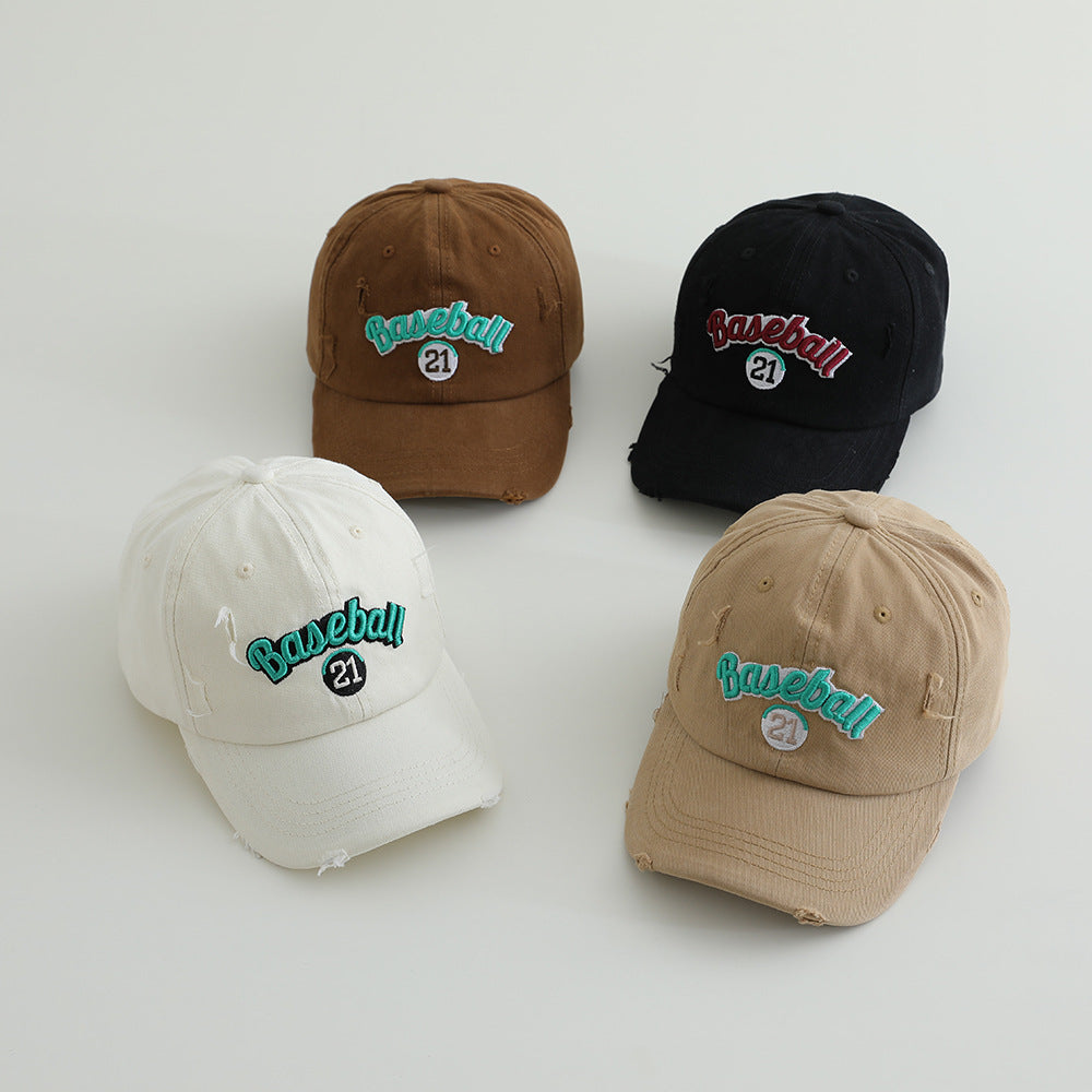 Men's Distressed Cotton Baseball Cap Skanto