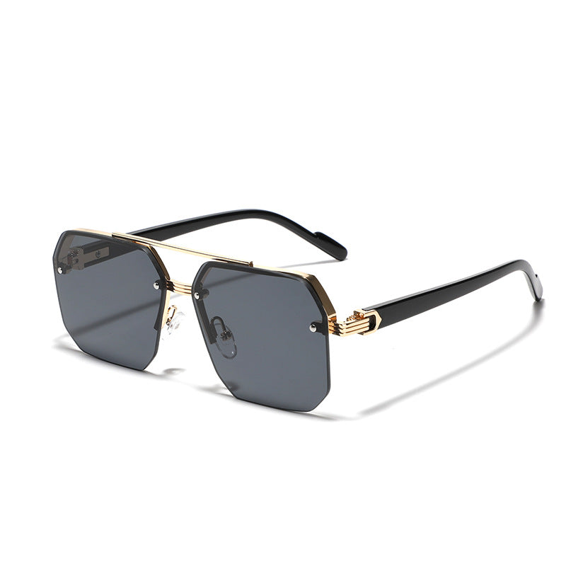 Dame sekskantet solbrille med elegant metallramme Skanto