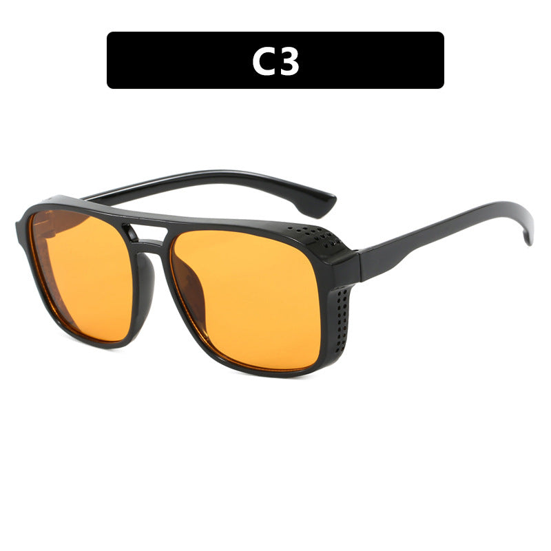 Dame moteriktig solbrille i trendy skilpaddemønster Skanto