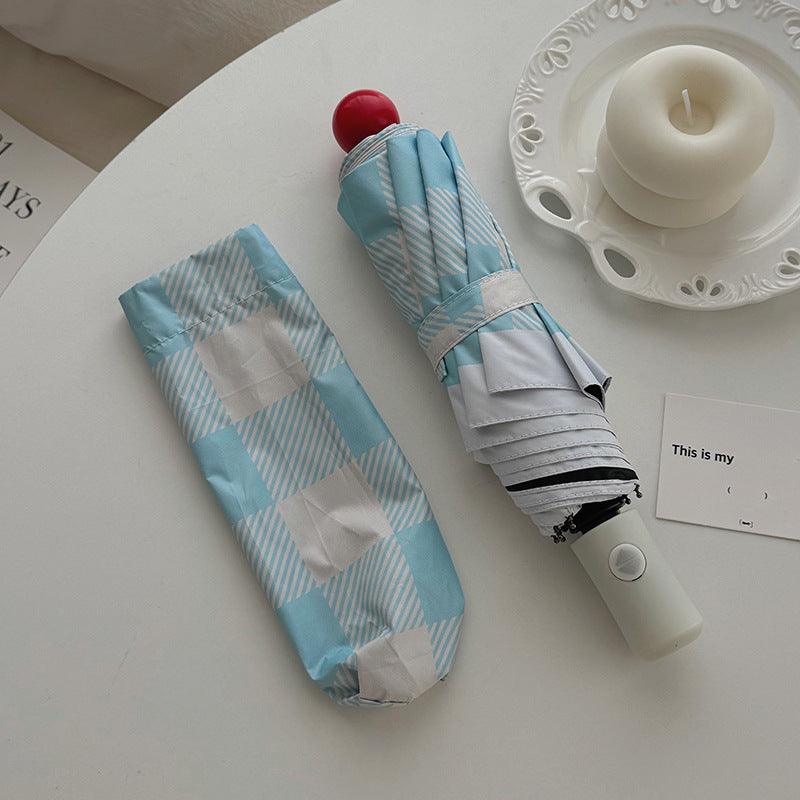 Dame sammenleggbart paraply med spesiell design Skanto